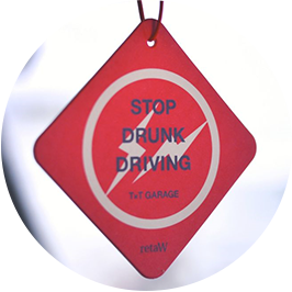STOP DRUNK DRIVING Fragrance Car Tag